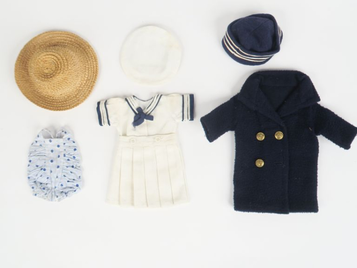 Rare lot de vêtements pour la poupée Rosette, 2 chemises de fabrique d