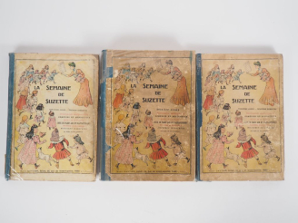 Vente aux enchères La Semaine de Suzette. 3 vol. Dont 1 vol relié année 1916 et 2 vol rel