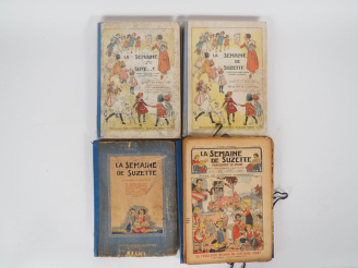 Vente aux enchères La Semaine de Suzette. 4 vol. 2 vol de l'année 1939, un … relié année 