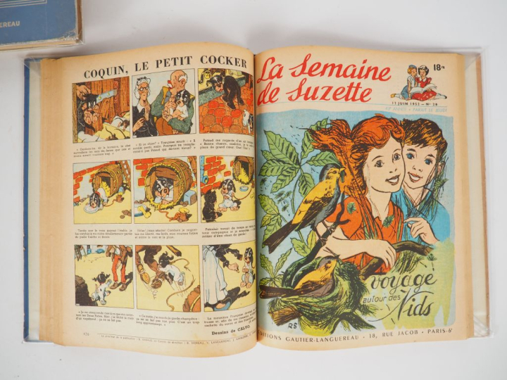 La Semaine de Suzette. 12 vol. De l'année 1952 à 1955