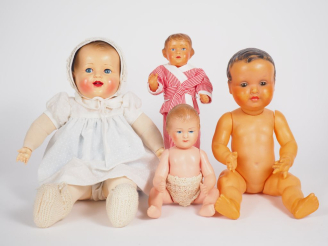Vente aux enchères Lot comprenant bébés et poupées celluloïd des années 50 dont petit cla