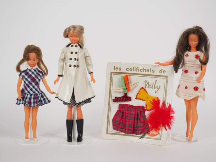 Lot de poupées mannequins des années 60 fabrication Gégé dont rare bab