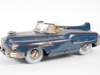 Vente aux enchères Nomura Japan DREAM Sport, voiture de l’espace en tôle lithographié ble