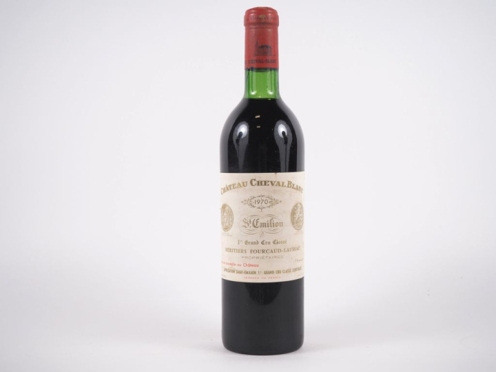 1 BOUTEILLE CHÂTEAU CHEVAL BLANC 1er GCC ST ÉMILION - 1970 - BG