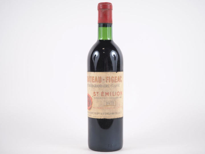 1 BOUTEILLE CHÂTEAU FIGEAC 1er GCC ST ÉMILION - 1971 - BG/ES