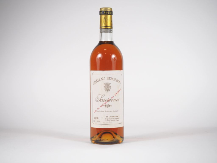 1 BOUTEILLE CHÂTEAU BERGERON SAUTERNES - 1988 - BON NIVEAU 