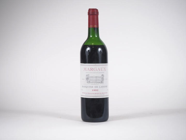 1 BOUTEILLE MARQUISE DE LASSIME MARGAUX - 1992 - MEP/BEP 