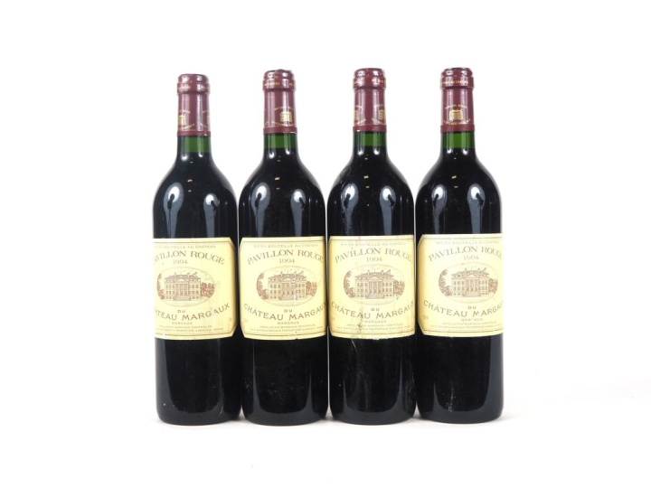 4 BOUTEILLES PAVILLON ROUGE DU CHÂTEAU MARGAUX - 1994 - 2 ELA/2 ETLA 