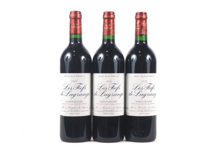 3 BOUTEILLES LES FIEFS DE LAGRANGE SAINT JULIEN - 1995 