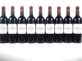 Vente aux enchères 9 BOUTEILLES CHÂTEAU LES HAUTS DE PONTET PAUILLAC - 1998 