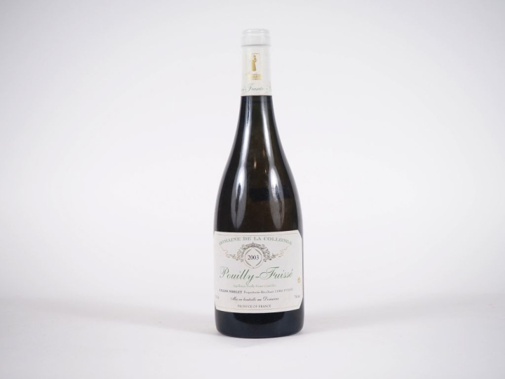 1 BOUTEILLE POUILLY FUISSÉ GILLES DOMAINE DE LA COLLONGE GILLES NOBLET