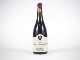 Vente aux enchères 1 BOUTEILLE CHAPELLE CHAMBERTIN GC DOMAINE PONSOT - 1989 - 3,6 CM 
