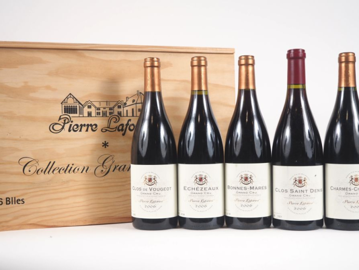 5 BOUTEILLES GC PIERRE LAFOREST - CBO : 1 CLOS ST DENIS GC 2006 ETLA -