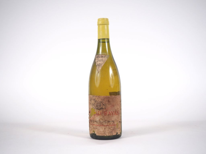 1 BOUTEILLE CHÂTEAU RAYAS BLANC CHÂTEAUNEUF DU PAPE - 2005 - ETA/ES 