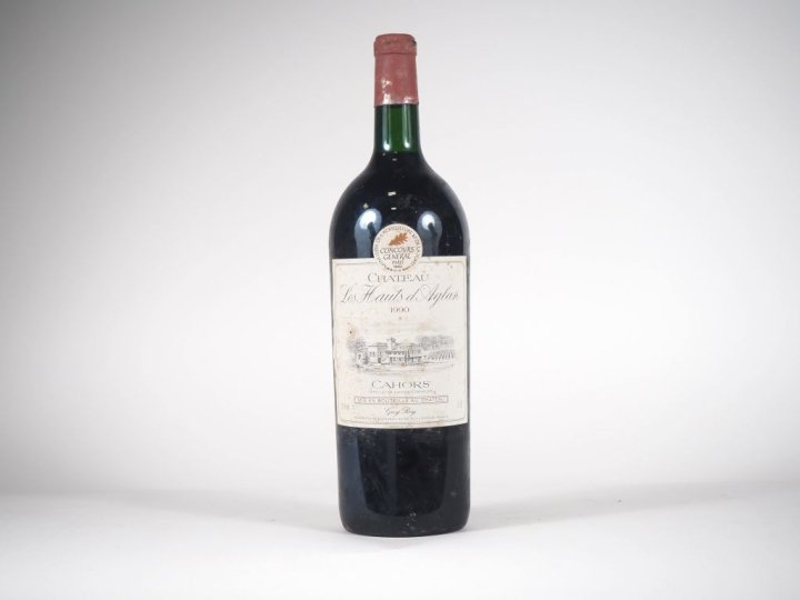 1 MAGNUM CHÂTEAU LES HAUTS D'AGLAN CAHORS - 1990 