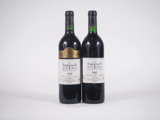 Vente aux enchères 2 BOUTEILLES CHÂTEAU DE GAUDOU CAHORS : 1 DE 1990/1 DE 1991