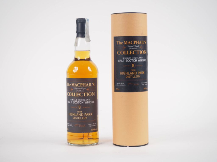 HIGHLAND PARK 8 YEARS GORDON   MACPHAIL'S 70 cl - 40 % - COFFRET 