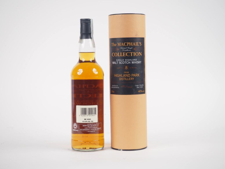 HIGHLAND PARK 8 YEARS GORDON   MACPHAIL'S 70 cl - 40 % - COFFRET 