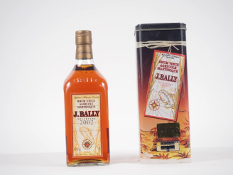 Vente aux enchères 1 BOUTEILLE RHUM BALLY 70 cl - 43 % - 2002 - COFFRET 