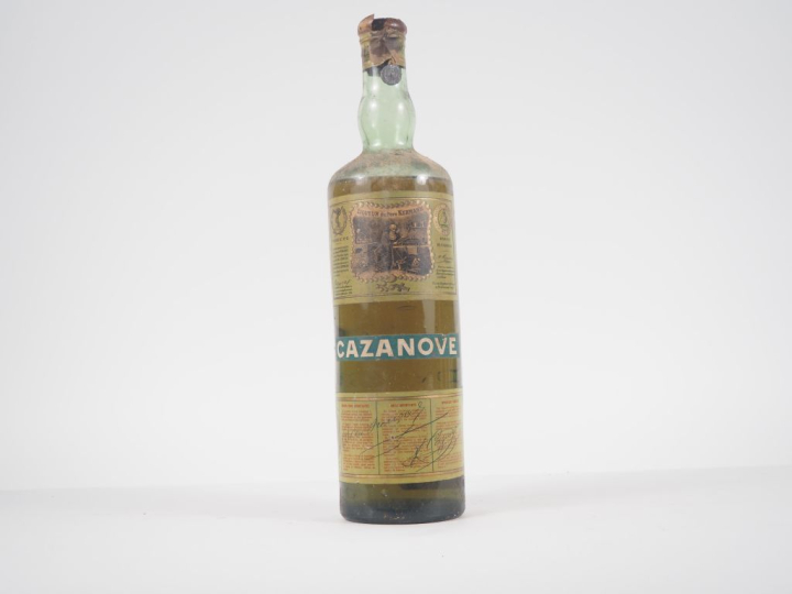 1 BOUTEILLE LIQUEUR DU PÈRE KERMANN CAZANOVE - CAPS ABIMÉE/COULEUSE
