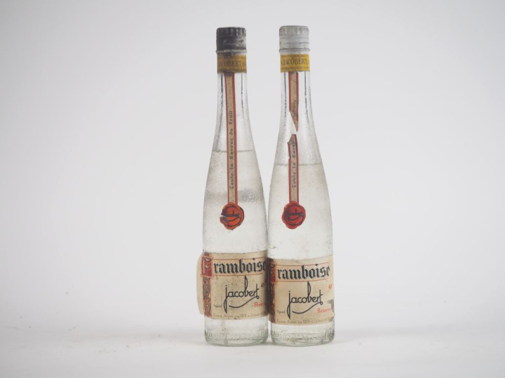 2 BOUTEILLES FRAMBOISE "RÉSERVE" JACOBERT 37.5 cl - 48 %