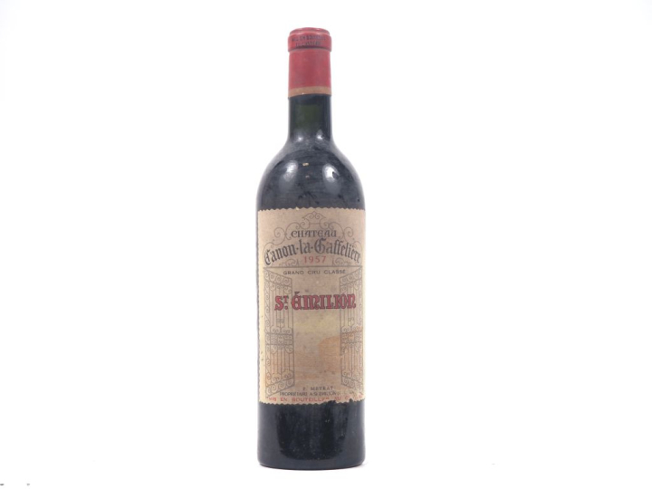 1 BOUTEILLE CHÂTEAU CANON LA GAFFELIÈRE GCC ST ÉMILION - 1957 - BON NI