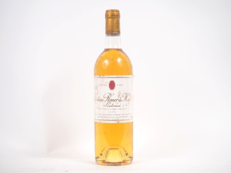 Vente aux enchères 1 BOUTEILLE CHÂTEAU ROMER DU HAYOT CC SAUTERNES - 1990 - BG/ES  