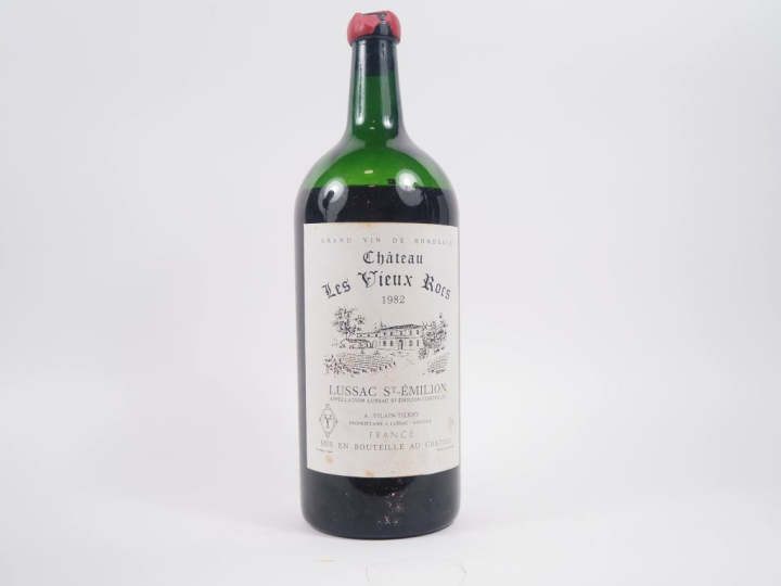 1 JÉROBOAM (5 L) CHÂTEAU LES VIEUX ROCS LUSSAC ST ÉMILION - 1982 - CBO
