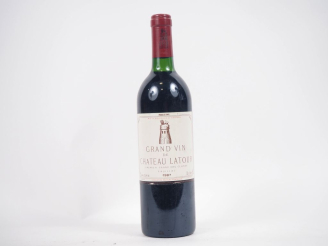 Vente aux enchères 1 BOUTEILLE CHÂTEAU LATOUR 1er GCC PAUILLAC - 1987 - BG/ETLA