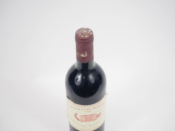1 BOUTEILLE PAVILLON ROUGE DU CHÂTEAU MARGAUX - 1987 - BG/ELA/CAPS LÉG