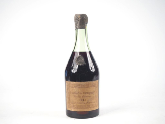 Vente aux enchères 1 BOUTEILLE COGNAC GRANDE FINE CHAMPAGNE "VIELLE RESERVE" CHÂTEAU LAFI