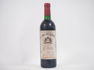Vente aux enchères 1 BOUTEILLE CHÂTEAU GRAND PUY DUCASSE GCC PAUILLAC - 1989 - BG/ES 