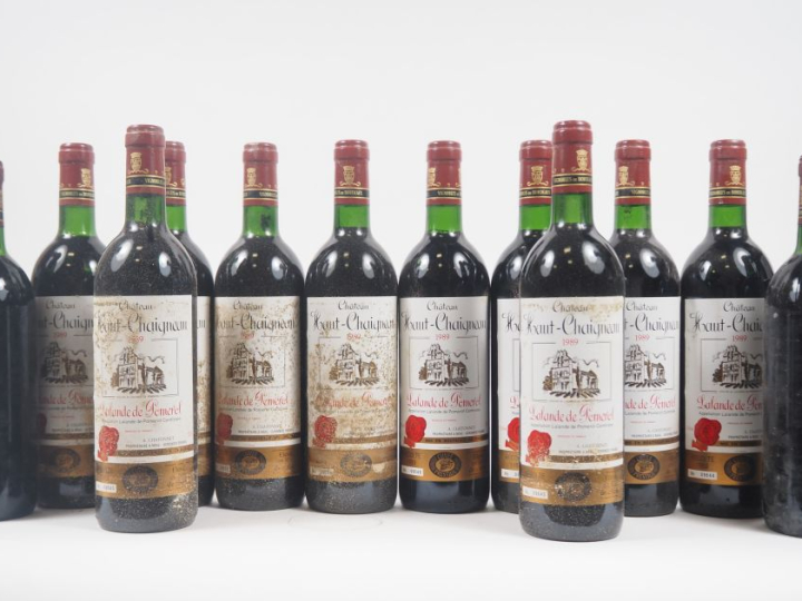 12 BOUTEILLES CHÂTEAU HAUT CHAIGNEAU LALANDE DE POMEROL - 1989 - 2 PRÉ