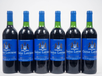 Vente aux enchères 6 BOUTEILLES CHÂTEAU LAPEYRONIE CÔTES DE CASTILLON - 1991