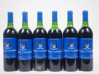 Vente aux enchères 6 BOUTEILLES CHÂTEAU LAPEYRONIE CÔTES DE CASTILLON - 1991 - 4 LB/1 HEP