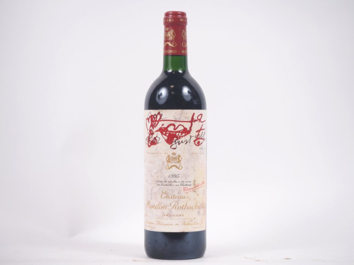 1 BOUTEILLE CHÂTEAU MOUTON ROTHSCHILD 1er GCC PAUILLAC - 1995 - BG/ET 