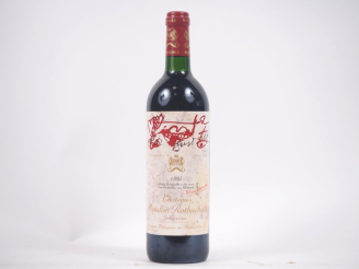Vente aux enchères 1 BOUTEILLE CHÂTEAU MOUTON ROTHSCHILD 1er GCC PAUILLAC - 1995 - BG/ET 