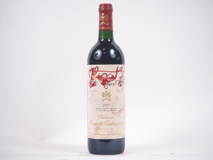 1 BOUTEILLE CHÂTEAU MOUTON ROTHSCHILD 1er GCC PAUILLAC - 1995 - BON NI