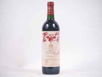 Vente aux enchères 1 BOUTEILLE CHÂTEAU MOUTON ROTHSCHILD 1er GCC PAUILLAC - 1995 - BON NI