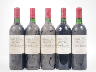 Vente aux enchères 5 BOUTEILLES CHÂTEAU DURAND LAPLAGNE PUISSEGUIN ST ÉMILION - 1995 - 1 