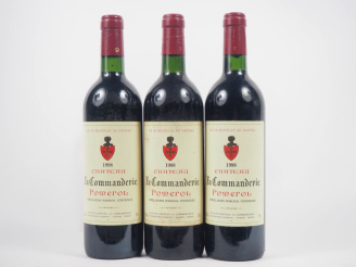 Vente aux enchères 3 CHÂTEAU LA COMMANDERIE POMEROL - 1998 