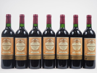 Vente aux enchères 7 BOUTEILLES CHÂTEAU VIEUX GUINOT GC ST ÉMILION - 1998