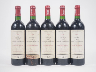 Vente aux enchères 5 BOUTEILLES CHÂTEAU DU GRAND CHAMBELLAN LALANDE POMEROL - 1999 -  ELS