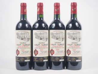 Vente aux enchères 4 BOUTEILLES CHÂTEAU HAUT SURGET LALANDE DE POMEROL - 2003