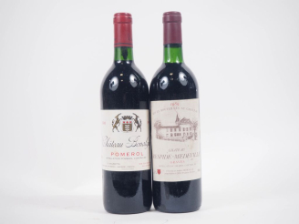 Vente aux enchères 2 BOUTEILLES : 1 CHÂTEAU BONALGUE POMEROL 1990 - 1 CHÂTEAU RESPIDE MED