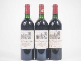 Vente aux enchères 3 BOUTEILLES CHÂTEAU CROQUE MICHOTTE GCC ST ÉMILION - 1 de 1988 / 2 de