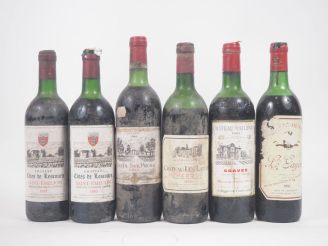 Vente aux enchères 6 BOUTEILLES BORDEAUX DIVERS