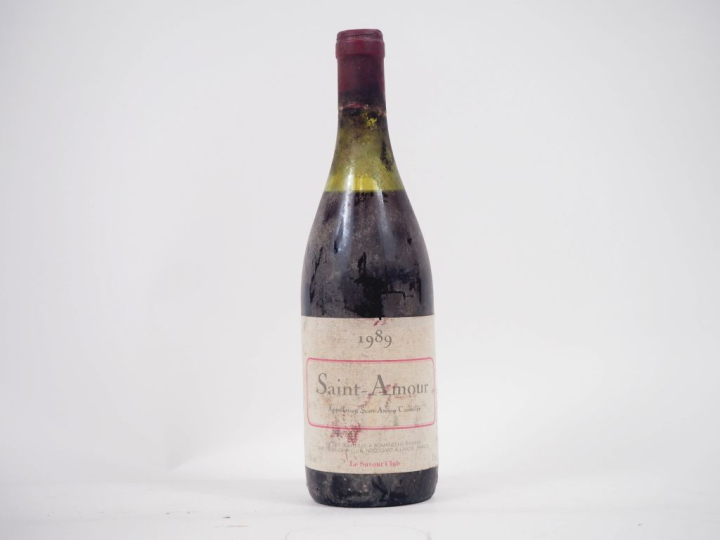 1 BOUTEILLE ST AMOUR SAVOUR CLUB - 1989 - 5 CM 