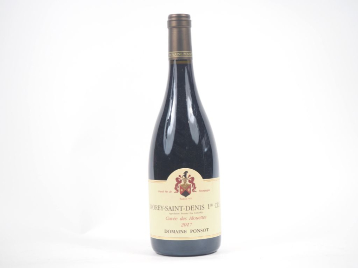 1 BOUTEILLE MOREY ST DENIS "CUVÉE DES ALOUETTES" DOMAINE PONSOT - 2017