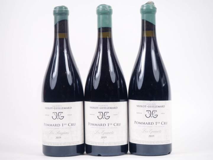 3 BOUTEILLES POMMARD 1er CRU "LES RUGIENS" VIOLOT GUILLEMARD - 2019